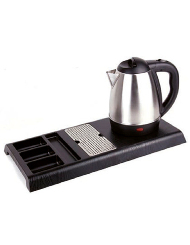 Kettle - Stainless steel - Capacity 1.2 l - Connection on tray - cm 43 x 22.5 x 24 h
