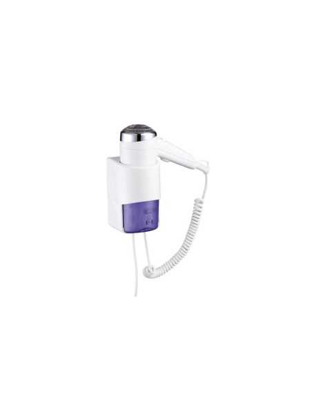 Asciugacapelli per Hotel - Supporto da parete - Corpo in ABS - cm 9 x 11.5 x 23 h