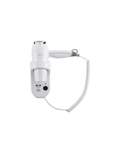 Asciugacapelli per Hotel - Supporto da parete - Corpo in ABS - cm 10 x 15 x 30 h