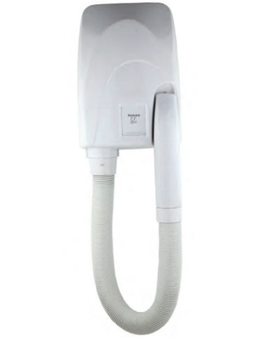 Hair dryer for hotels - Extensible tube - ABS body - cm 18 x 11.5 x 25 h