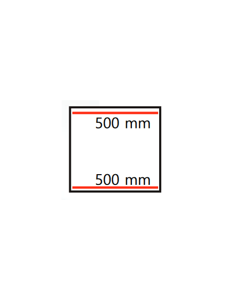 Cámara de vacío - De sobremesa - Doble barra de sellado de 500 mm - cm 60 x 67 x 46h
