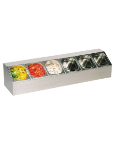 Exhibitor for trays - N.6 x GN 1/6 H 15 cm - Stainless... 2
