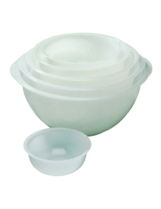 Bacinella rotonda in PE colore bianco