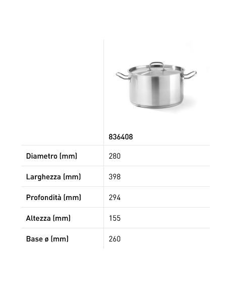 Meat pan - With lid - With encapsulated sandwich bottom - Various sizes