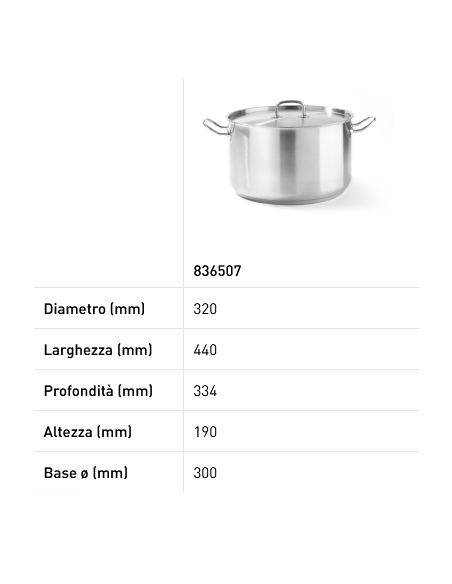 Tegame per carne - Con coperchio - Con fondo incapsulato a sandwich - Varie dimensioni