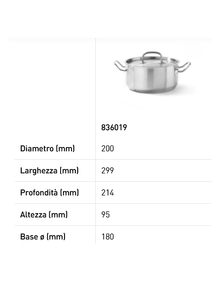 Tegame per carne - Con coperchio - Con fondo incapsulato a sandwich - Varie dimensioni