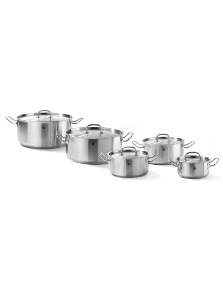 Meat pan - With lid - With encapsulated sandwich bottom - Various sizes
