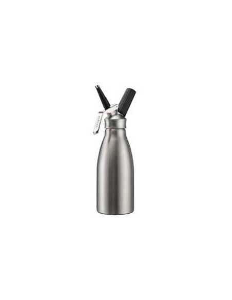 Cream siphon - Stainless steel - Capacity 1 l - Dimensions 10.2 x 10.2 x 33.6 h cm