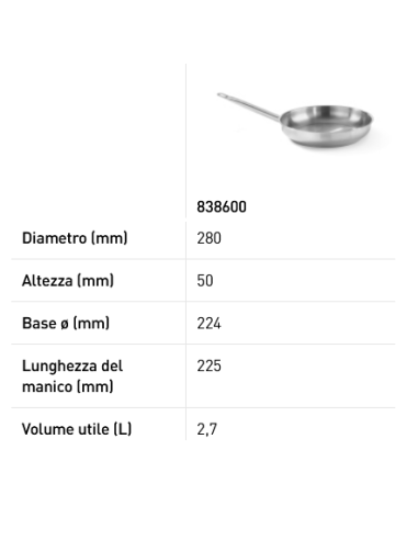 Padella per fritture - Con fondo incapsulato a...