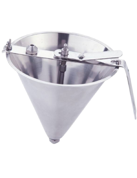 Pouring funnel in stainless steel