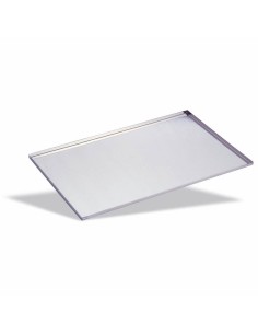 Rectangular pastry tray in stainless steel - Height 1 cm 2