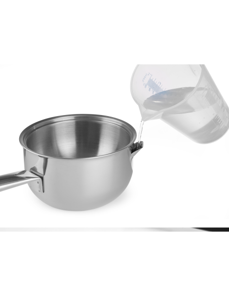 Padellino bagnomaria - Con fondo incapsulato a sandwich - Senza coperchio - mm Ø 330 x 165 x 95h