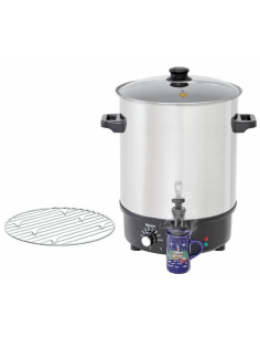 Heating pot - Ideal for mulled wine - Capacity 30 l -...