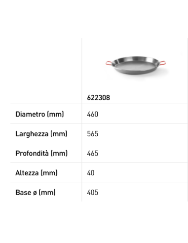 Paella pan - With encapsulated sandwich bottom...