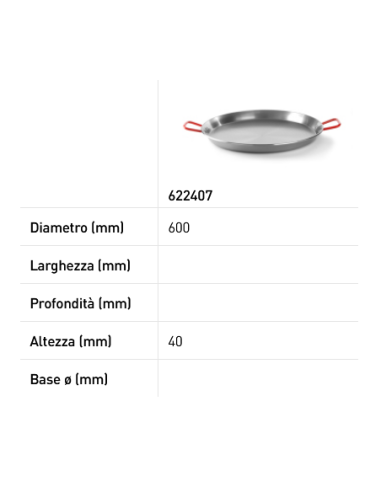Paella pan - With encapsulated sandwich bottom...