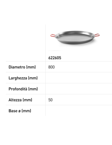 Paella pan - With encapsulated sandwich bottom...