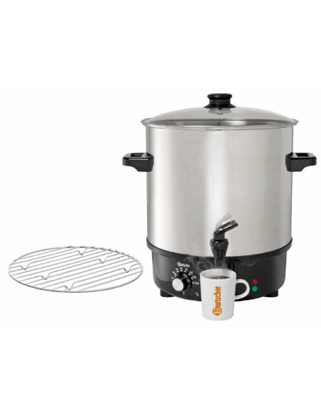 Olla calentadora - Ideal para Vin Brulè - Capacidad lt 25 - Dimensiones cm 45 Ø x 47 h