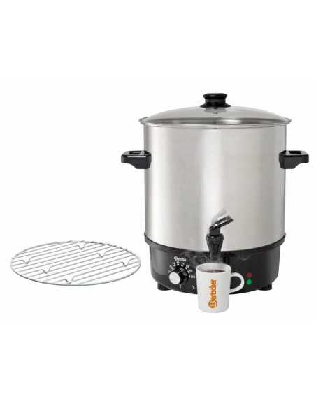 Olla calentadora - Ideal para Vin Brulè - Capacidad lt 25 - Dimensiones cm 45 Ø x 47 h