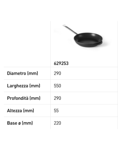 Padella per frittura - Adatta per piastre ad...