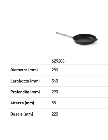 Sartén - Fabricada en aluminio fundido -...