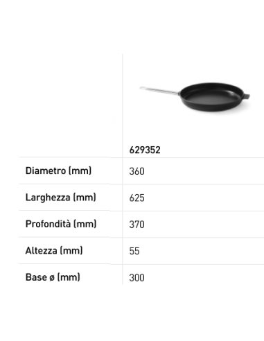 Frying pan - Made of cast aluminum - Resistant...