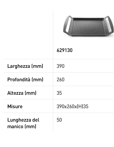 Rejilla - Apta para placas de inducción - mm...