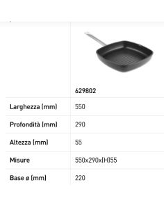 Padella per grill - Realizzata in fusione di alluminio -... 2