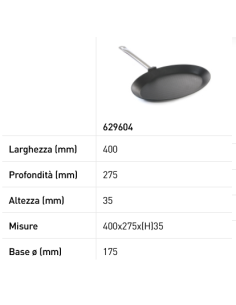 Frying pan for fish - Made of cast aluminum - Resistant... 2
