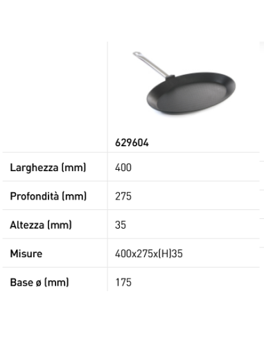 Frying pan for fish - Made of cast aluminum -...