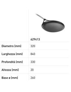 Sartén para crepes - Fabricada en aluminio fundido -... 2