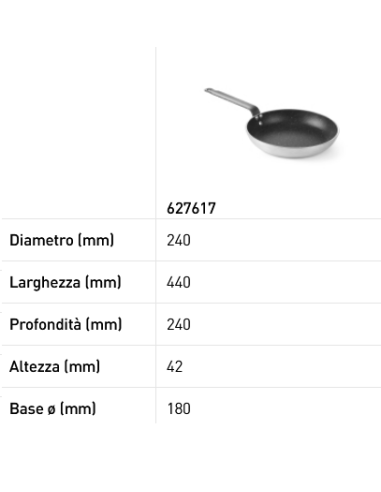 Aluminum frying pan - With induction bottom -...