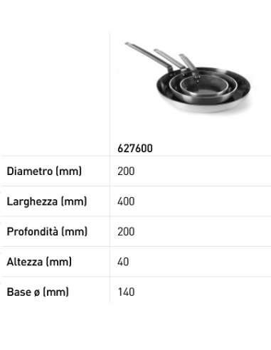 Aluminum frying pan - With induction bottom -...
