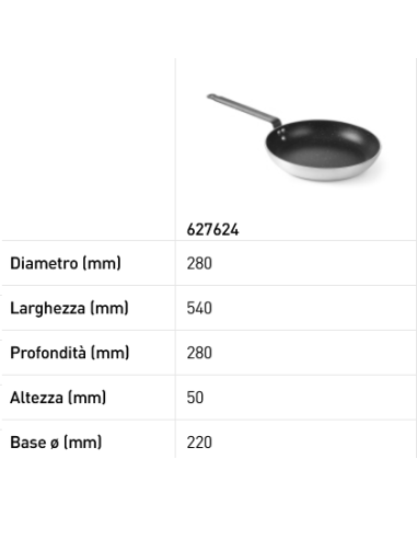 Padella in alluminio - Con fondo per induzione...