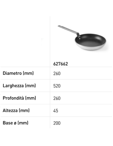 Padella in alluminio - Con fondo per induzione...