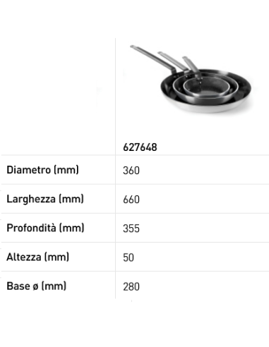 Aluminum frying pan - With induction bottom -...