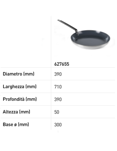 Padella in alluminio - Con fondo per induzione...