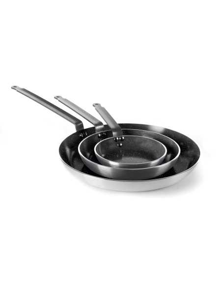 Padella in alluminio - Con fondo per induzione - Resistente fino a 250 °C - Dimensioni varie