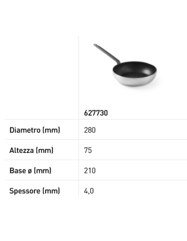 Sartén "Wok" - En aluminio - Con fondo de...