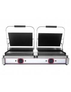 Placa doble de hierro fundido - Tapa y base lisas - cm 84...