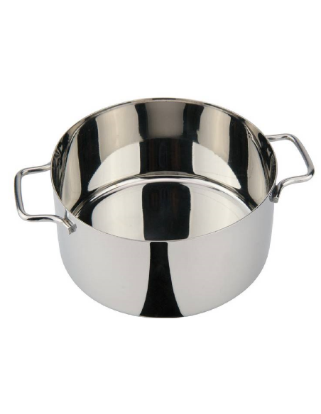 Mini casseruola inox - Capacità 480 ml - Dimensioni cm 10 Ø x 6 h