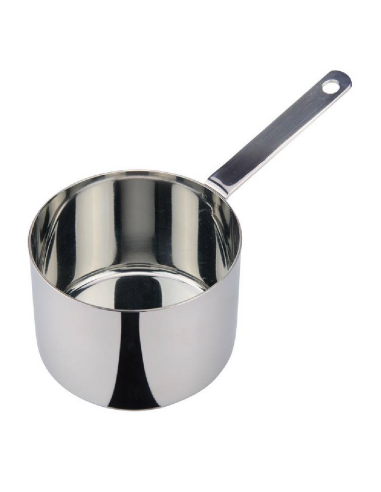 Stainless steel mini frying pan - Capacity 250 ml - Dimensions cm 7 Ø x 3.5 h