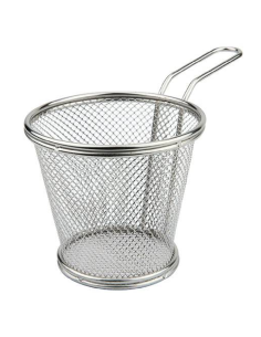 Round mini basket for frying - Dimensions cm 12 Ø x 10 h