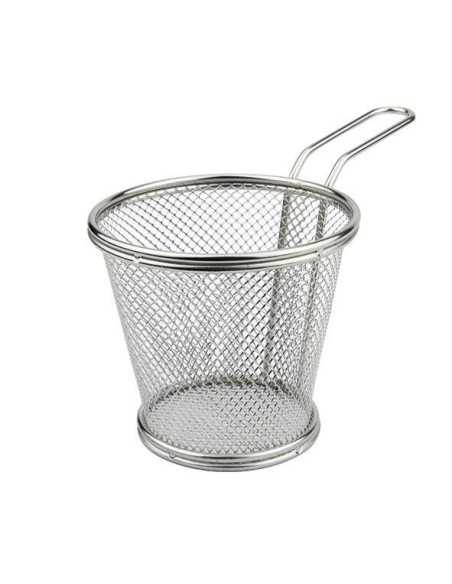 Round mini basket for frying - Dimensions cm 12 Ø x 10 h