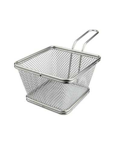Mini square frying basket - Dimensions 10 x 10...