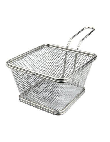 Mini square frying basket - Dimensions 12 x 12...