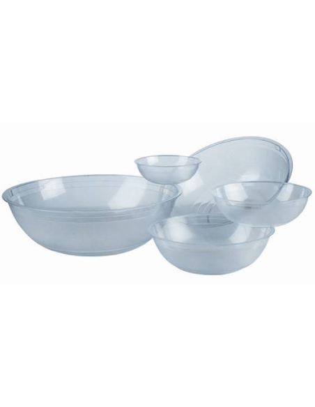 Knurled polycarbonate salad bowl