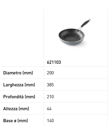 Frying pan - Made of aluminum - Resistant up to...