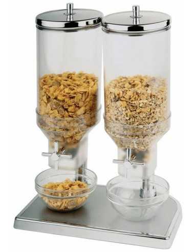 Double mill cereal dispenser - Capacity 2 x 4.5...
