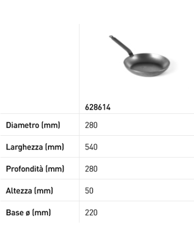 Padella - Realizzata in acciaio laminato -...