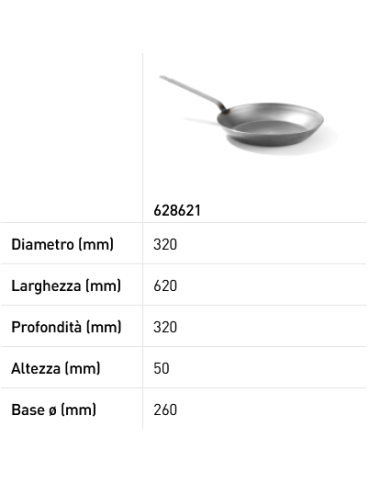 Frying pan - Made of rolled steel - Welded...
